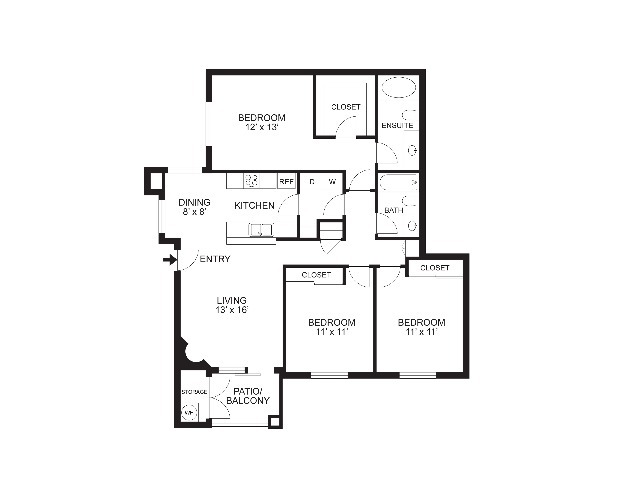 Royale | 3Bd2Ba | 1,206SF - The Logan at Charleston