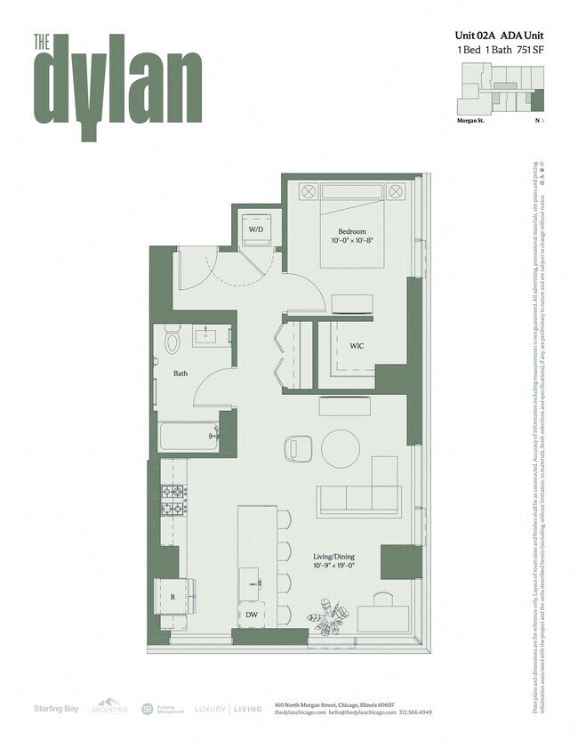 Floorplan - The Dylan Chicago