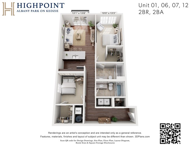 Floorplan - HIGHPOINT Albany Park on Kedzie