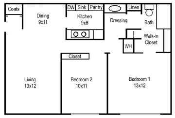 2BR/1BA - Summer Place Apartments