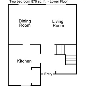 2BR/2BA - Townview Apartments