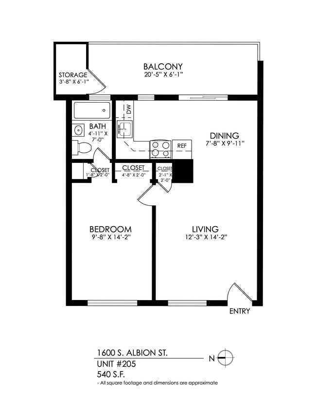Floorplan - 1600 S Albion