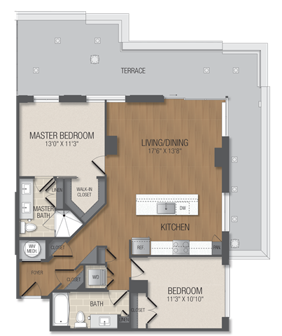 Floorplan - The Acadia at Metropolitan Park