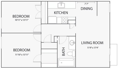 2BR/1BA - Oak Creek