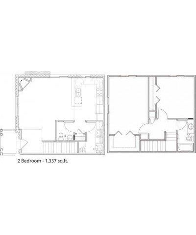 Floorplan - Prairiewood Apartments and Townhomes