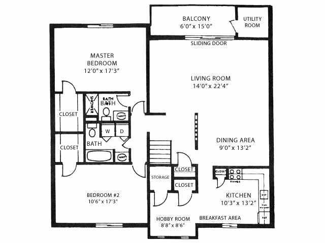 2BR/2BA - The Lakes