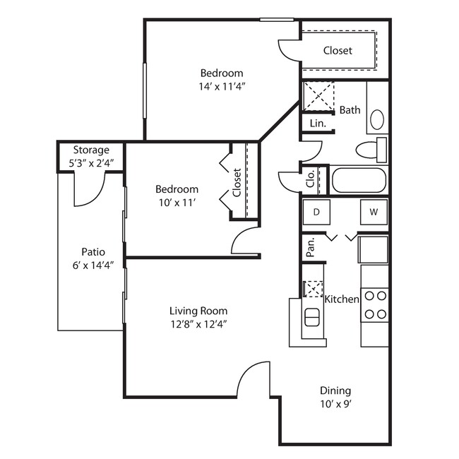 Floorplan - Mirada at La Jolla Colony Apartments