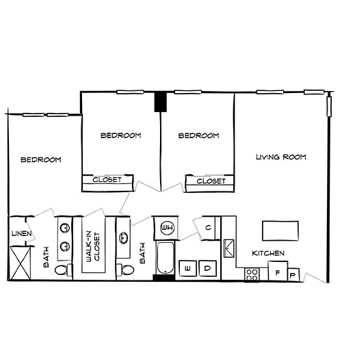 Floorplan - The Watermarc at Biscayne Bay