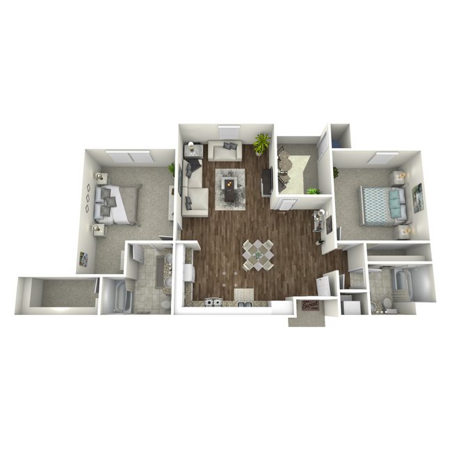 Floorplan - Paseos At Magnolia Luxury Apartments Homes