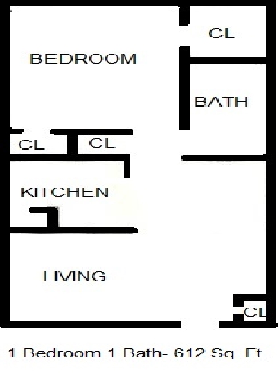 1BR/1BA - Palomino Place Apartments