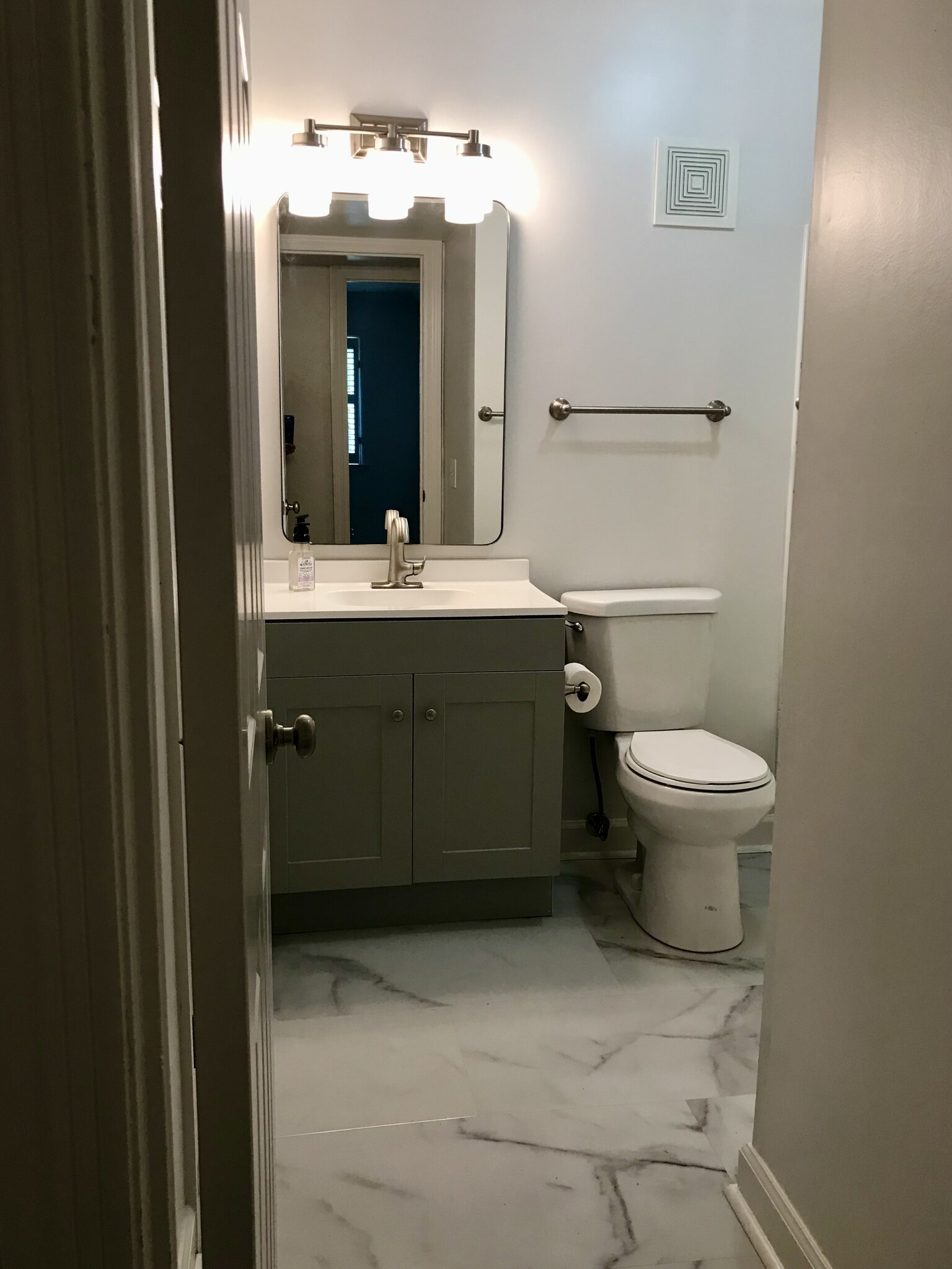 Hall bath has large closet - 21 Vaughns Gap Rd