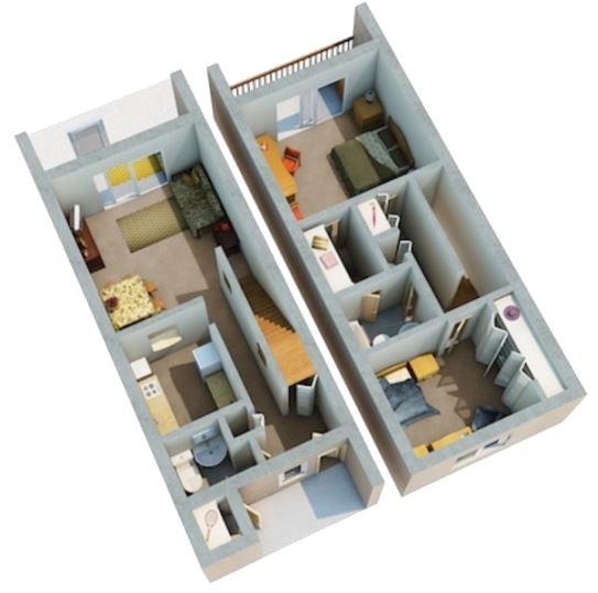 Floorplan - The Boulevard Apartment Homes