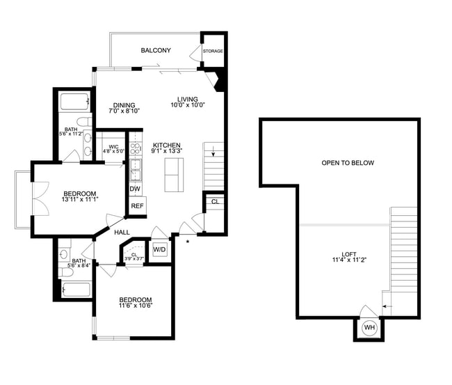 Floorplan - Lake Vista Apartments