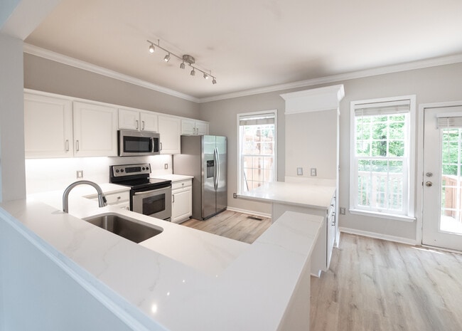 Premium stone backsplash to match the countertops - 2922 Duvalla Ave