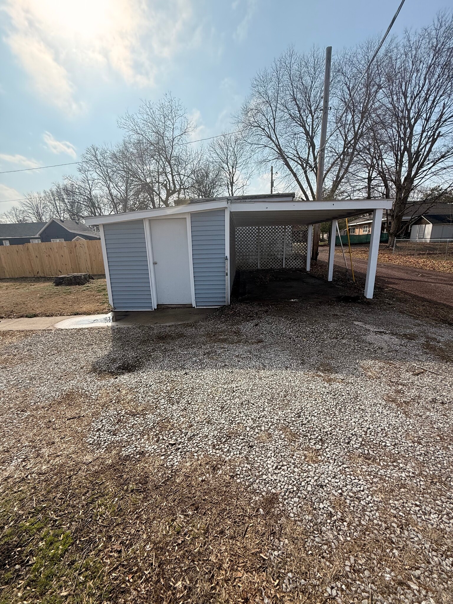 Carport and Shed - 401 S 22nd St