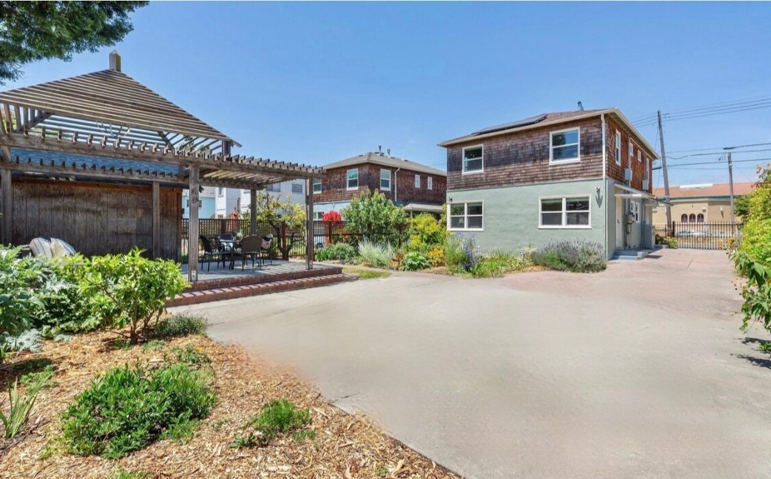 Private gated on-site parking that fits up to 4 cars. - 667 40th St