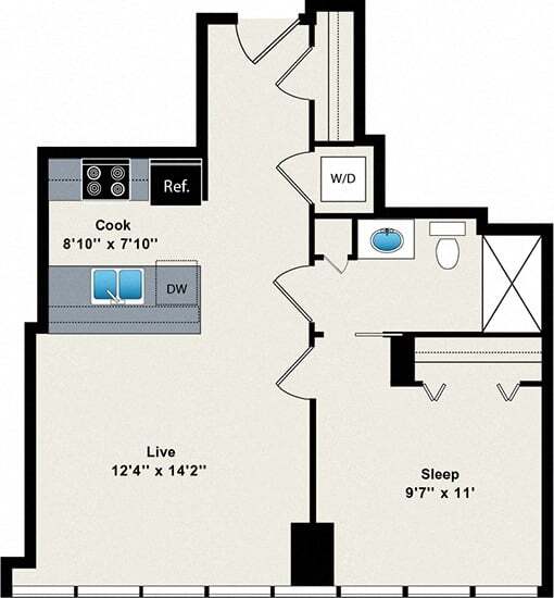 Floorplan - Reside on Green Street