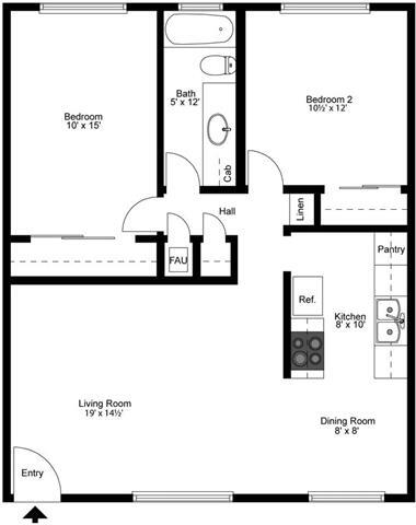 Floorplan - La Paz Apartments