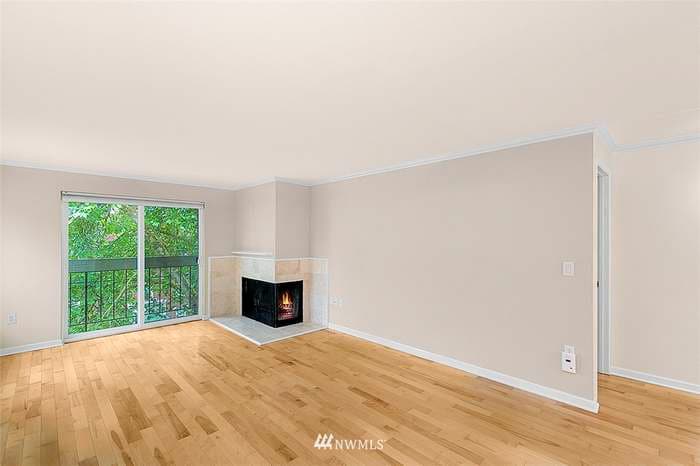 Living Room / Wood Fireplace - 202 W Olympic Pl