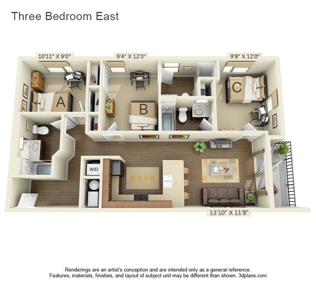 Floorplan - 75 Armory | Student Housing