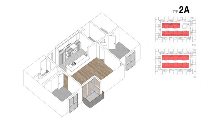 Floorplan - Lido Apartments - 4847 Oakwood