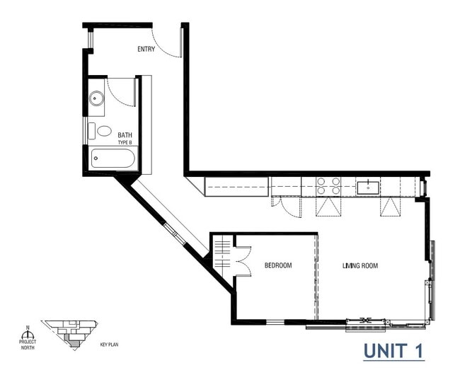 Floorplan for 201, 301 & 401 - The Harp
