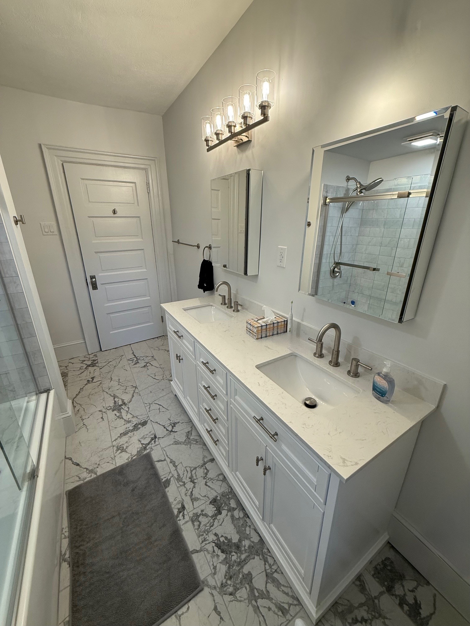 Master Bath with Double Vanity - 5601 Wilkins Ave