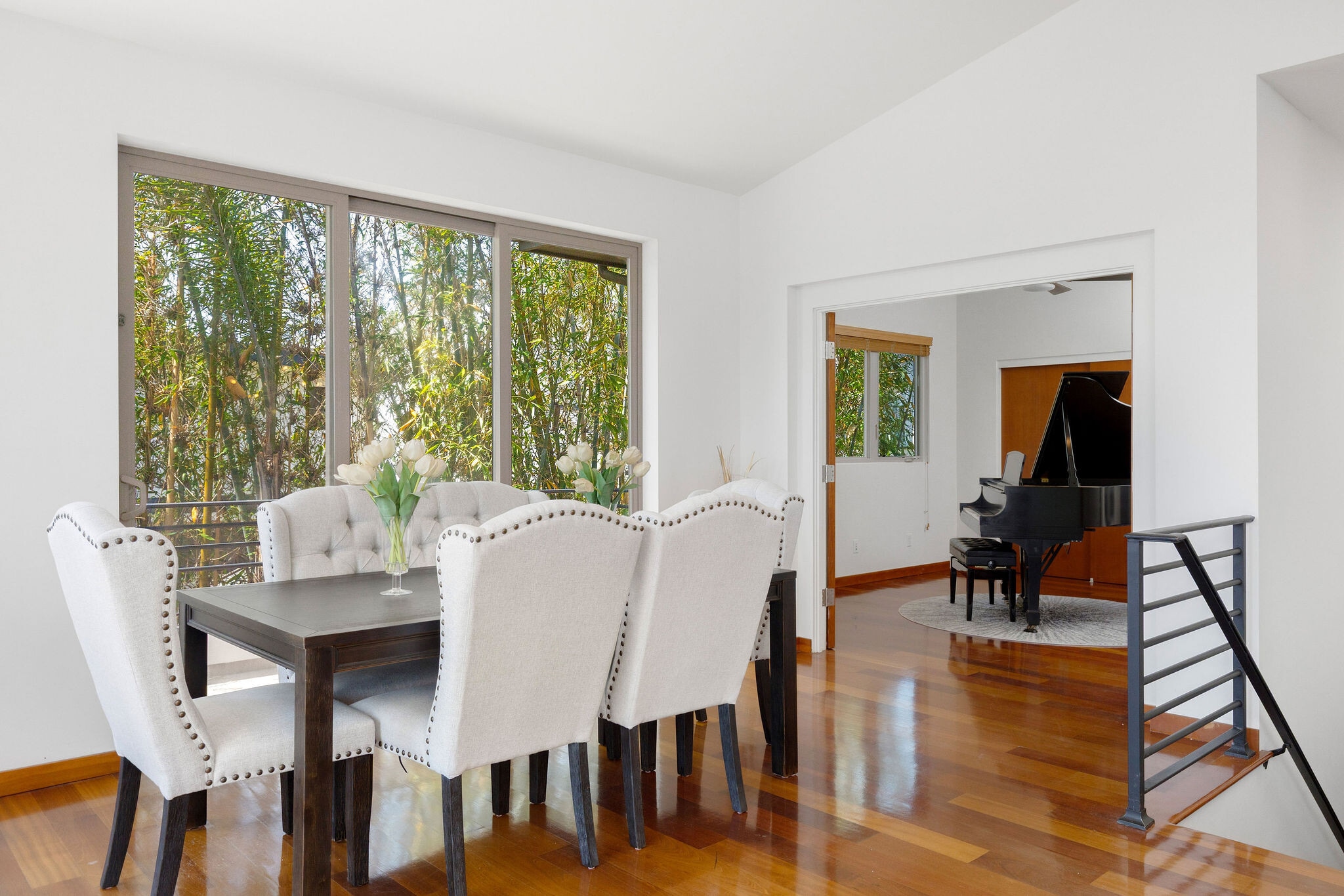 Staged dining area and upstairs bedroom/office - 1542 Manhattan Beach Blvd