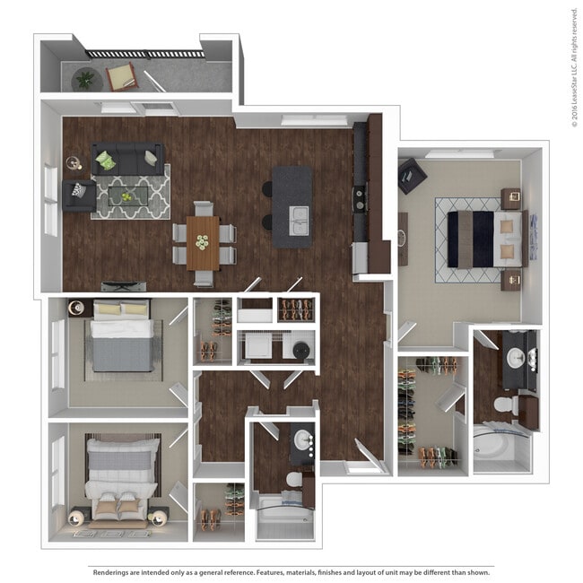 C1 Floor Plan - Anatole at City View