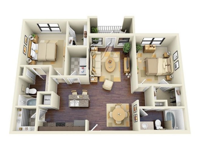 Floorplan - Skyview West Apartments