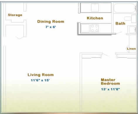 Floorplan - South Village Apartments
