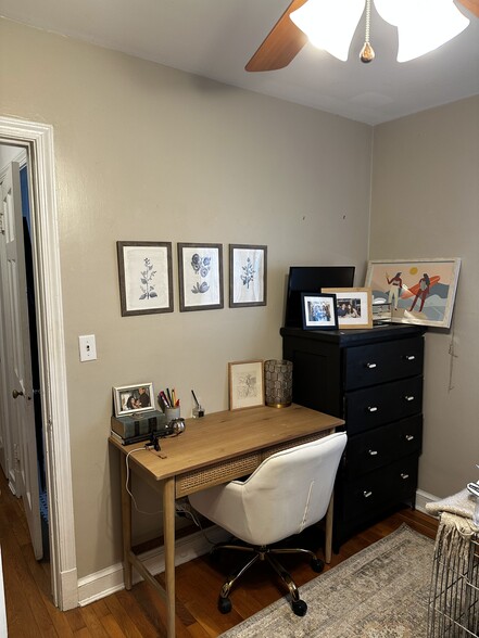 Guest bedroom with armoire and closet - 519 N Payne St