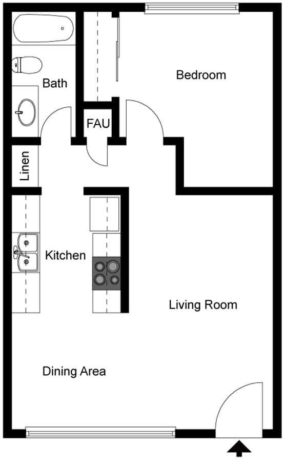 Floorplan - The Oaks Apartments