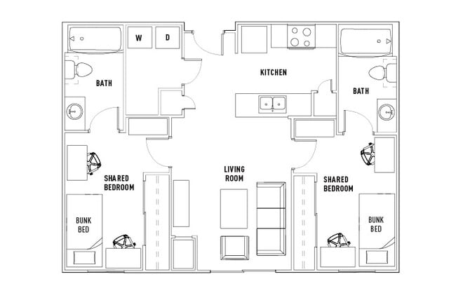 Floorplan - University Commons | Student Apartments