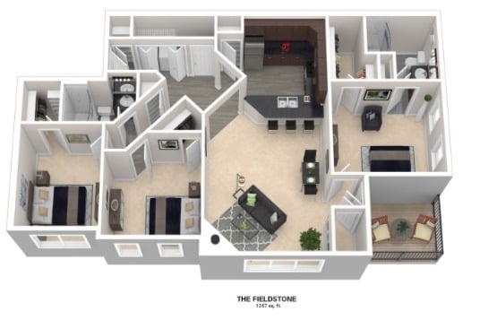 Floorplan - Stonegate at the Crossroads Apartments
