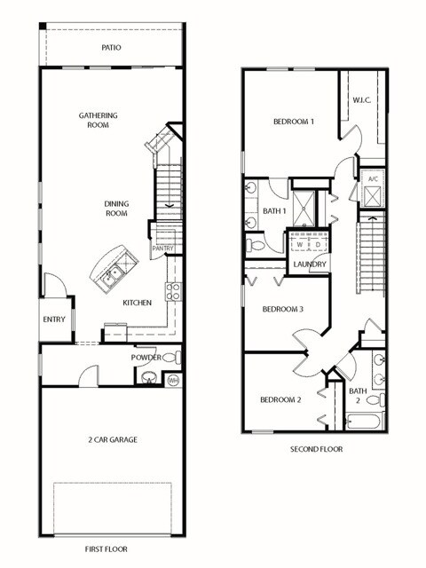 Keaton Floor Plan - Equinox West Townhomes