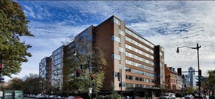 Building Photo - Bright fifth-floor one-bedroom in the heart of Dupont Circle with floor-to-ceiling windows and an...