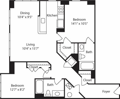 Floorplan - The Reserve at Clarendon Centre