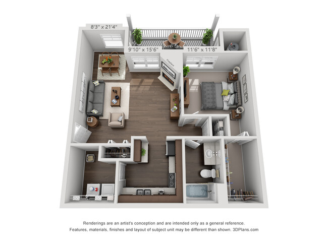 Floorplan - Bear Valley Park Apartments