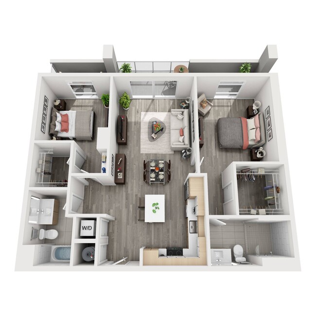 Motion at Dadeland B4-B Floor Plan - Motion at Dadeland