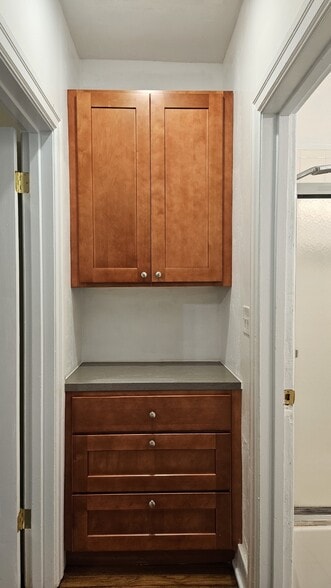 Hallway linen cabinet & drawers - 349 E Empire St