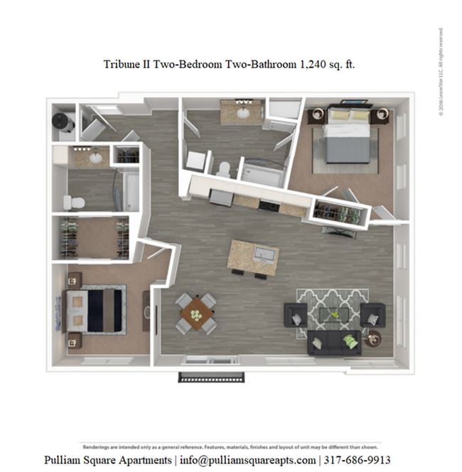 Tribune II 2X2 - Pulliam Square
