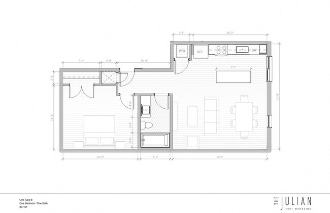 Floorplan - The Julian Apartments