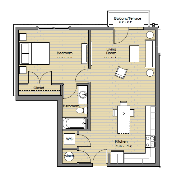 Floorplan - The Easley at UC