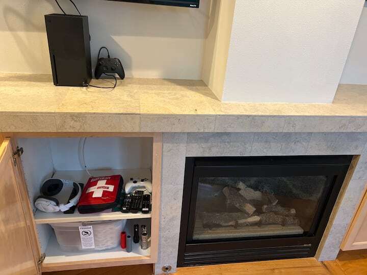 Gas Fireplace and storage - 4135 Chilberg Ave SW