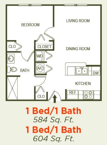 Floorplan - Dixie Court Apartments I, II & III