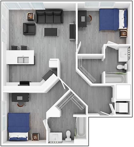 2 Bedroom Corner - Park Place Denton