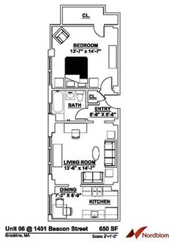 1BR/1BA - The Regent Apartments