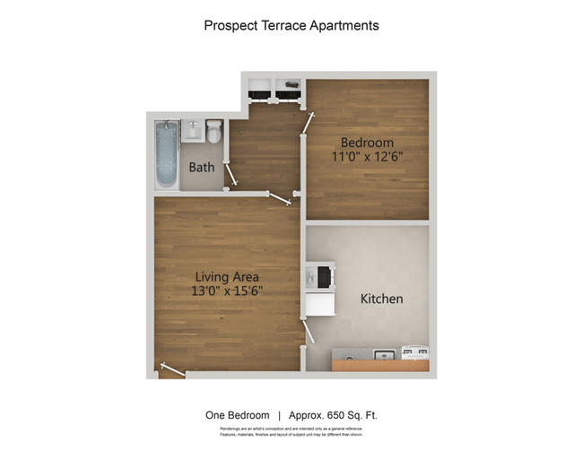 Floorplan - Prospect Terrace Apartments