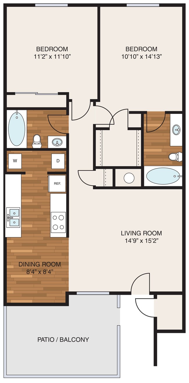 Floorplan - Rosemeade Townhomes